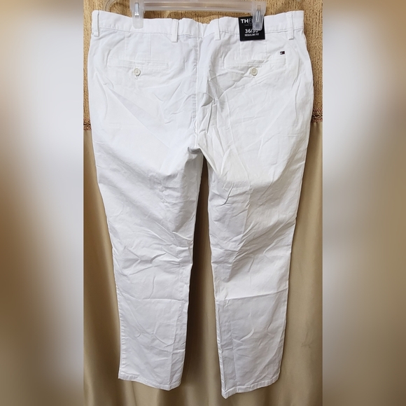 Men's Tommy Hilfiger Flex regular fit white pants size 36/30. - Picture 6 of 14